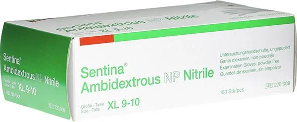 Sentina Ambidextrous XL 9-10 Nitrile pud f 180 pièces