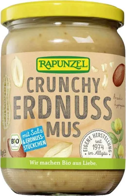 Rapunzel Purée de cacahuètes croquante au sel 500g