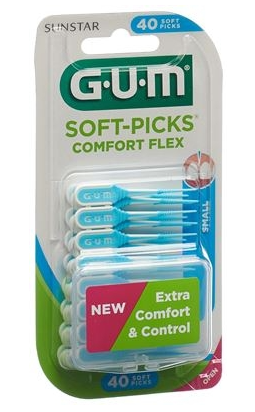 GUM Soft-Picks Comfort Flex Small Mint 40 pièces
