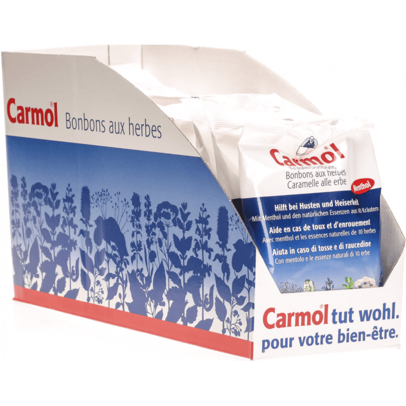 Bonbons aux herbes Carmol 12x 75g Bonbons aux herbes Carmol 12x 75g