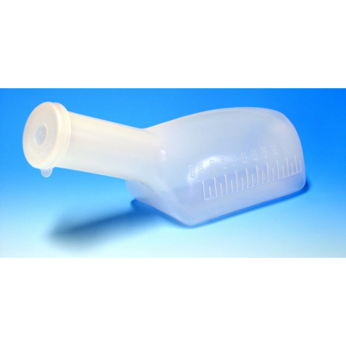 Flacons à urine en polyéthylène (PE-LD) avec couvercle