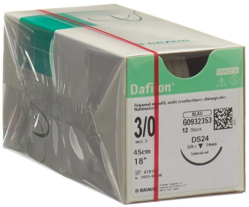 DAFILON 45cm bleu DS 24 3-0 12 pièces