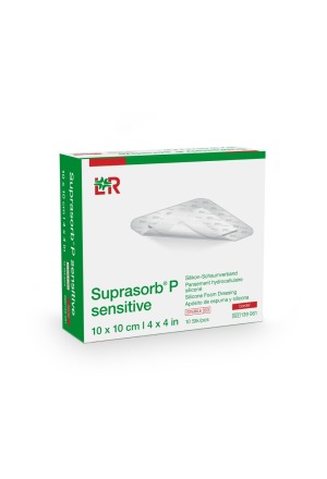 Suprasorb P sensitive border 10x10cm 10 pièces