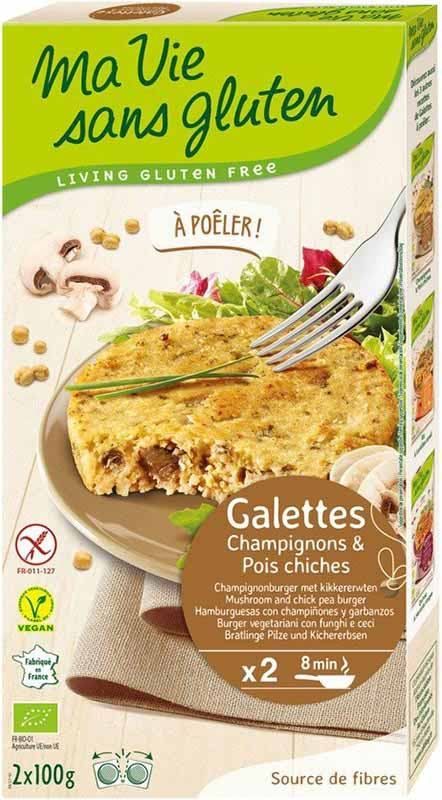 MA VIE S GLUT Rôti aux champignons et pois chiches 2 x 100g MA VIE S GLUT Rôti aux champignons et pois chiches 2 x 100g