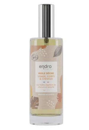 ENDRO huile sèche nat 3in1 bouteille en verre 100ml