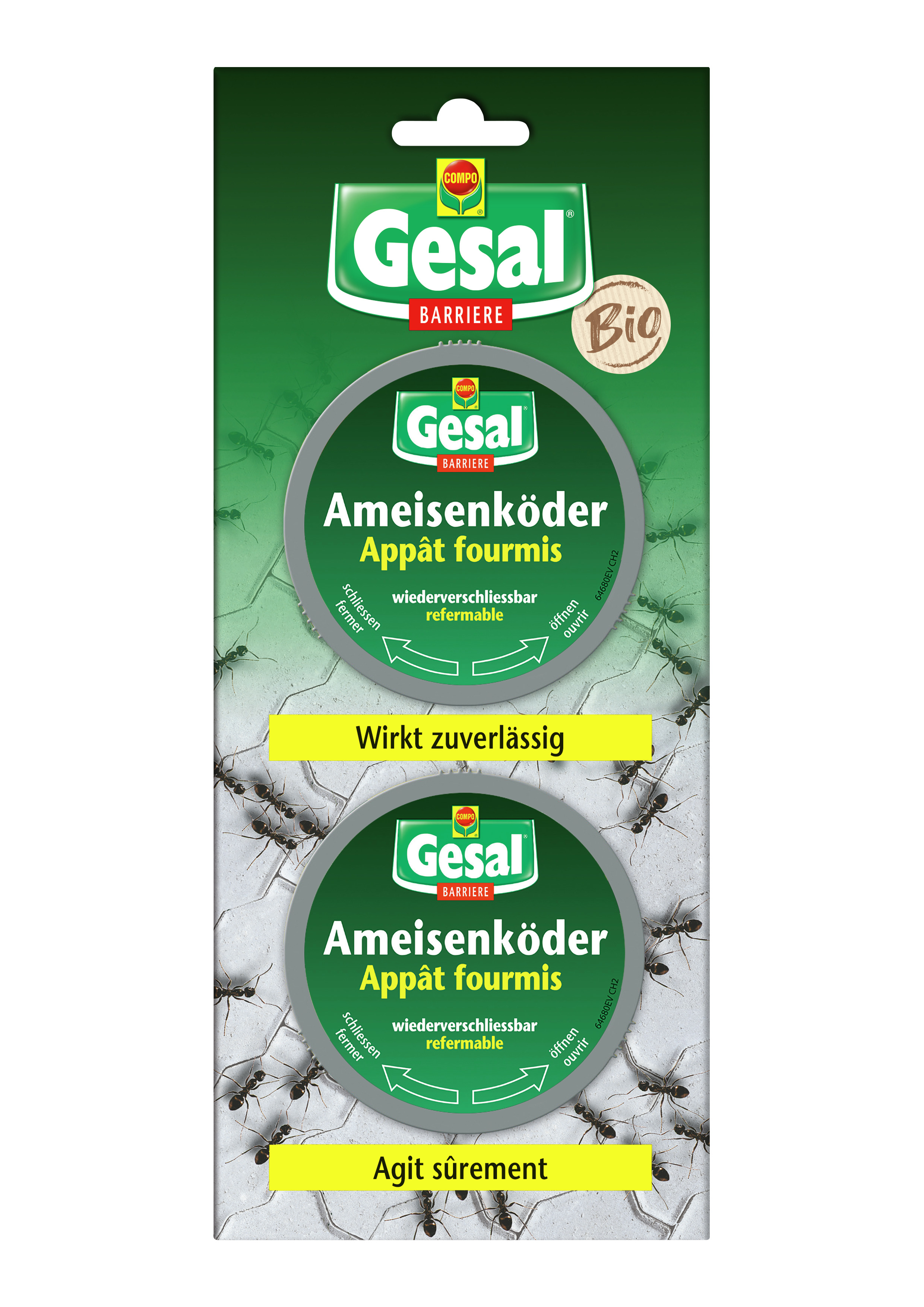 GESAL Appât à fourmis BARRIERE 2 pièces GESAL Appât à fourmis BARRIERE 2 pièces