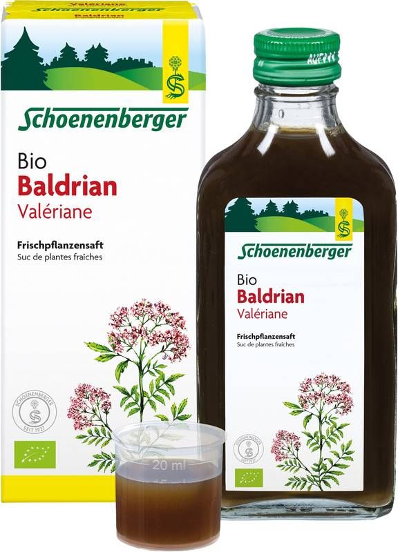 Schoenenberger Valériane Jus de plantes fraîches bio Fl 200ml
