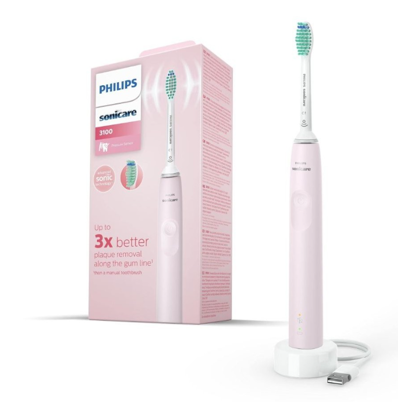 Philips Sonicare 3100 Brosse à dents sonique rose Philips Sonicare 3100 Brosse à dents sonique rose