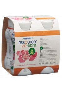 Resource 2.0 Fibre Fraise 4 x 200ml Resource 2.0 Fibre Fraise 4 x 200ml