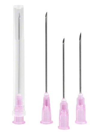 Canule Sterican G18 1.2x50mm 2 court rose 100 pièces