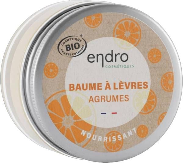 ENDRO baume à lèvres nat agrumes verre 15ml
