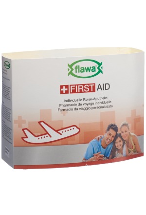 Pharmacie de voyage individuelle FLAWA jaune/gris