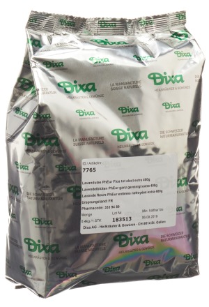 DIXA Fleurs de lavande PhEur entières reconstituées ext 400g DIXA Fleurs de lavande PhEur entières reconstituées ext 400g
