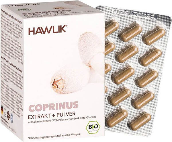 HAWLIK Coprinus extrait et poudre gélules 120 pièces