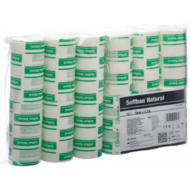 Bande de rembourrage naturelle Soffban 10cmx2.7m boîte 12 pièces