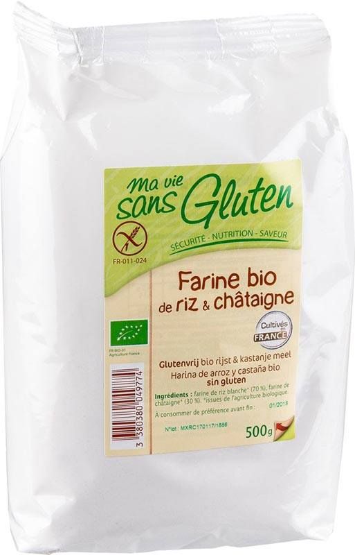 MA VIE S GLUT Farine de riz et châtaigne 500g