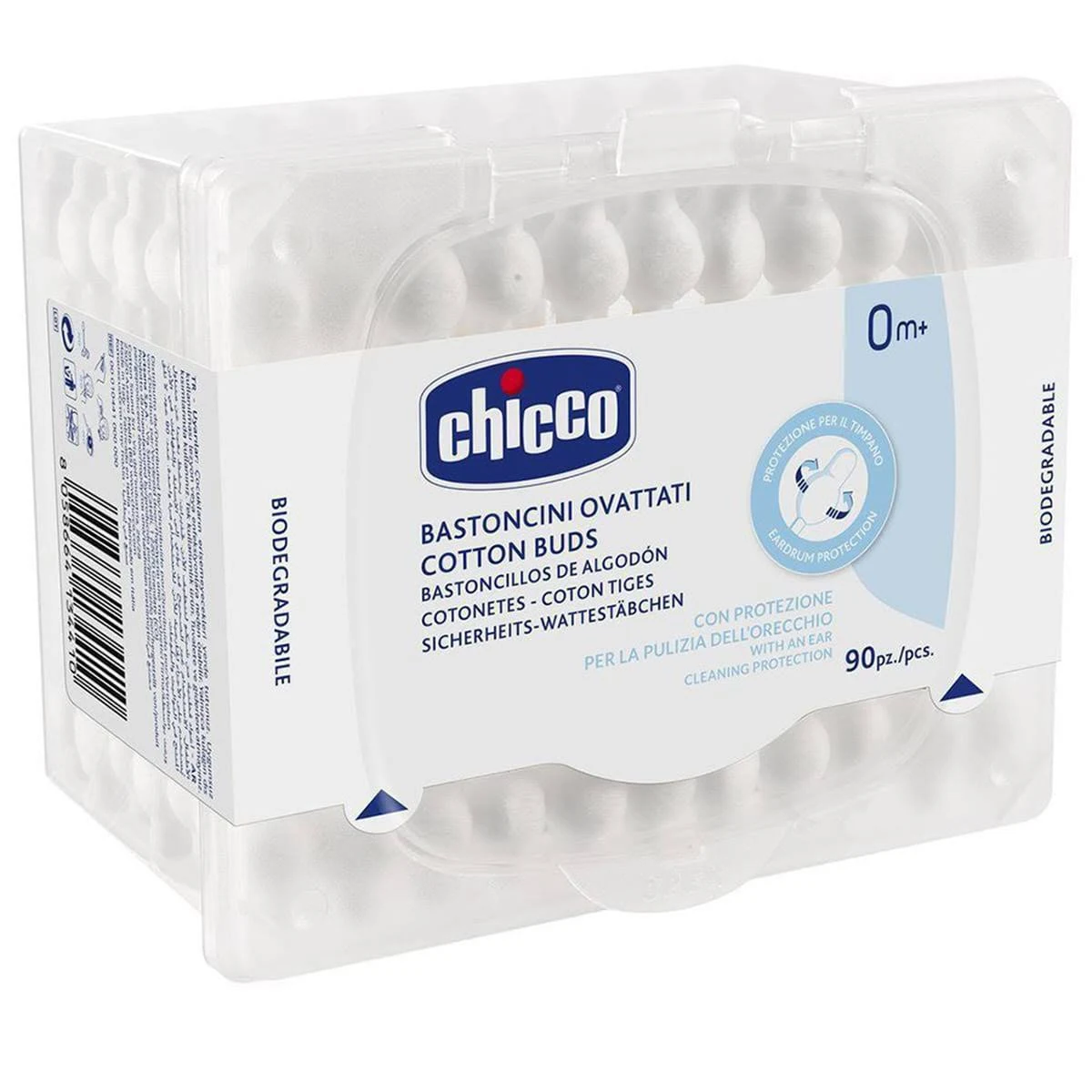 chicco Coton-tiges de sécurité 0m+ 90 pièces