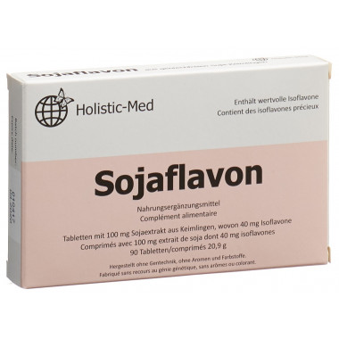 Holistic Med Comprimés de flavone de soja 90 comprimés Holistic Med Comprimés de flavone de soja 90 comprimés