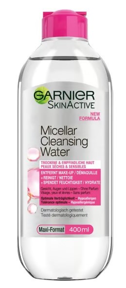 Eau micellaire Garnier peau sèche Fl 400ml
