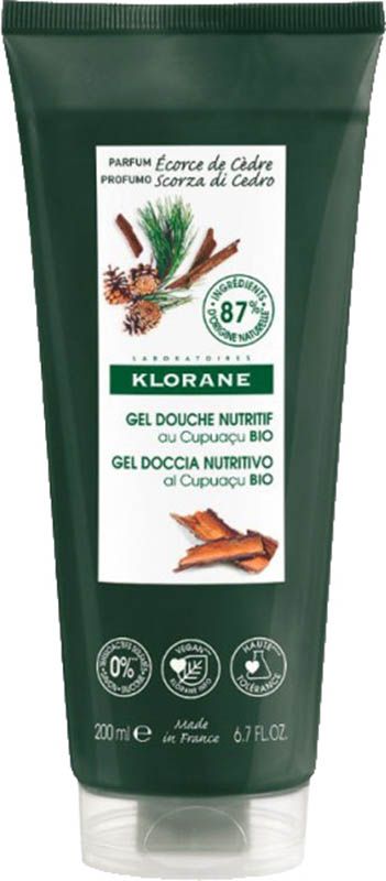 Klorane gel douche écorce de cèdre 200ml