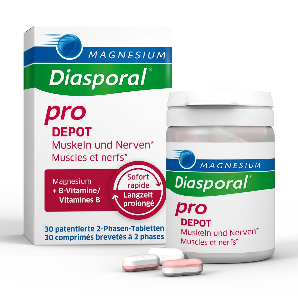 Magnésium Diasporal pro Depot Muscles et Nerfs Comprimés 30 pièces Magnésium Diasporal pro Depot Muscles et Nerfs Comprimés 30 pièces
