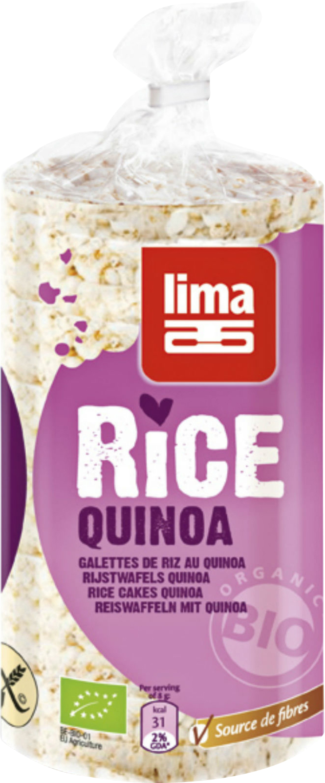 Galettes de riz Lima Quinoa Btl 100g