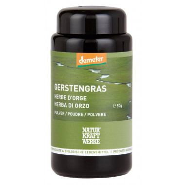 NaturKraftWerke poudre d'herbe d'orge Demeter 50g NaturKraftWerke poudre d'herbe d'orge Demeter 50g