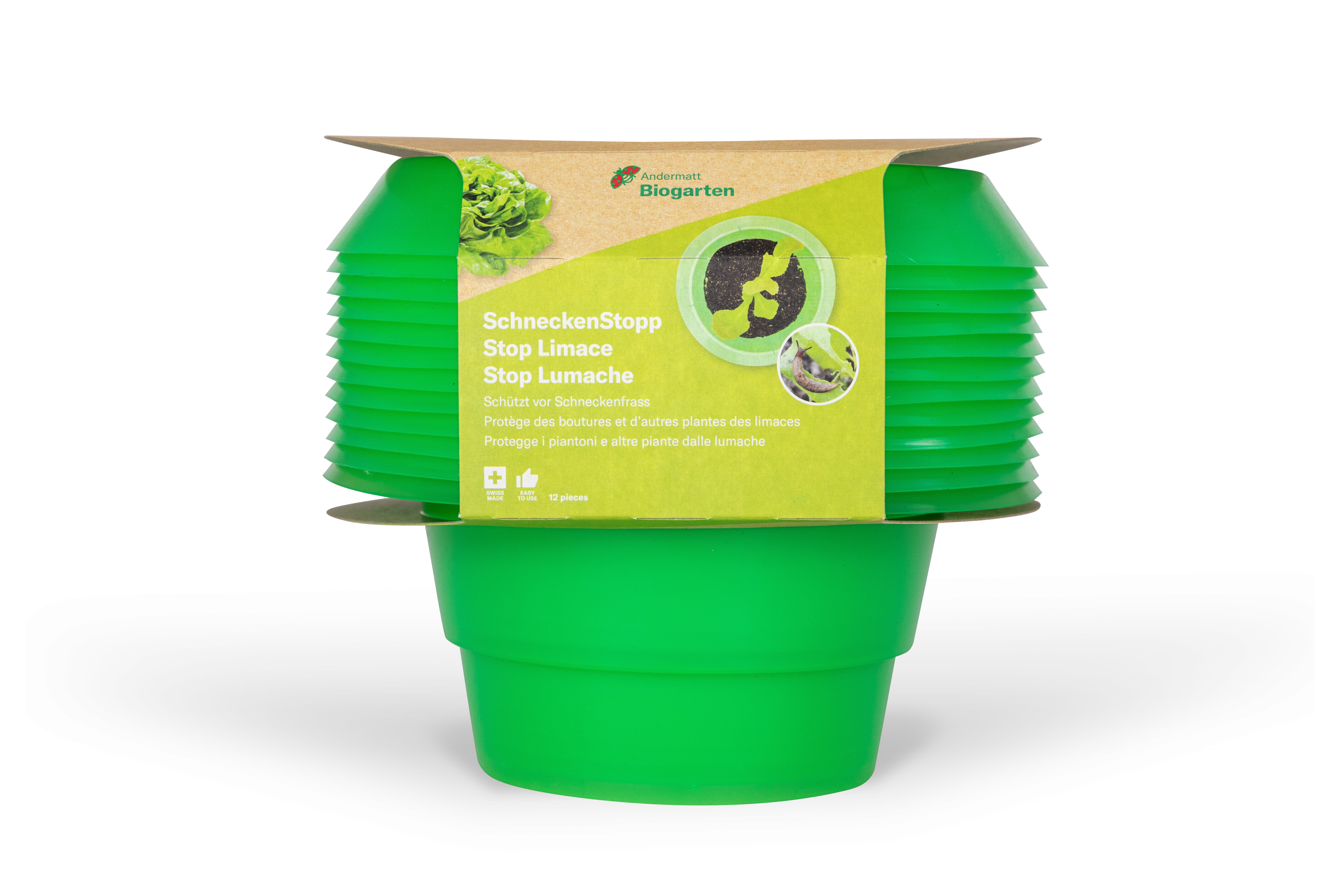 AndermattBiogarten Stop-limaces polypropylène vert 12pcs AndermattBiogarten Stop-limaces polypropylène vert 12pcs