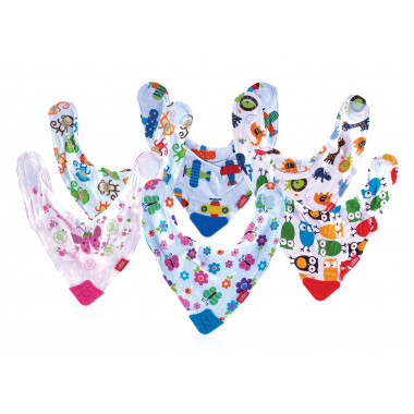 Nuby Bavoir avec coin de dentition Ligne Design