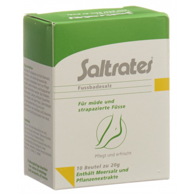 Sel de bain de pieds Saltrates 10 Btl 20g Sel de bain de pieds Saltrates 10 Btl 20g