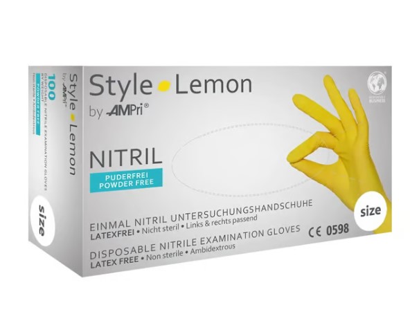 Ampri Nitril HS Style S Lemon Box 100 pièces