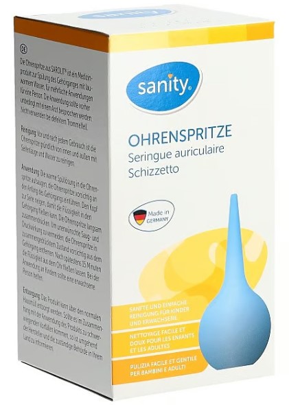 Seringue auriculaire Sanity Gr9 135ml Seringue auriculaire Sanity Gr9 135ml
