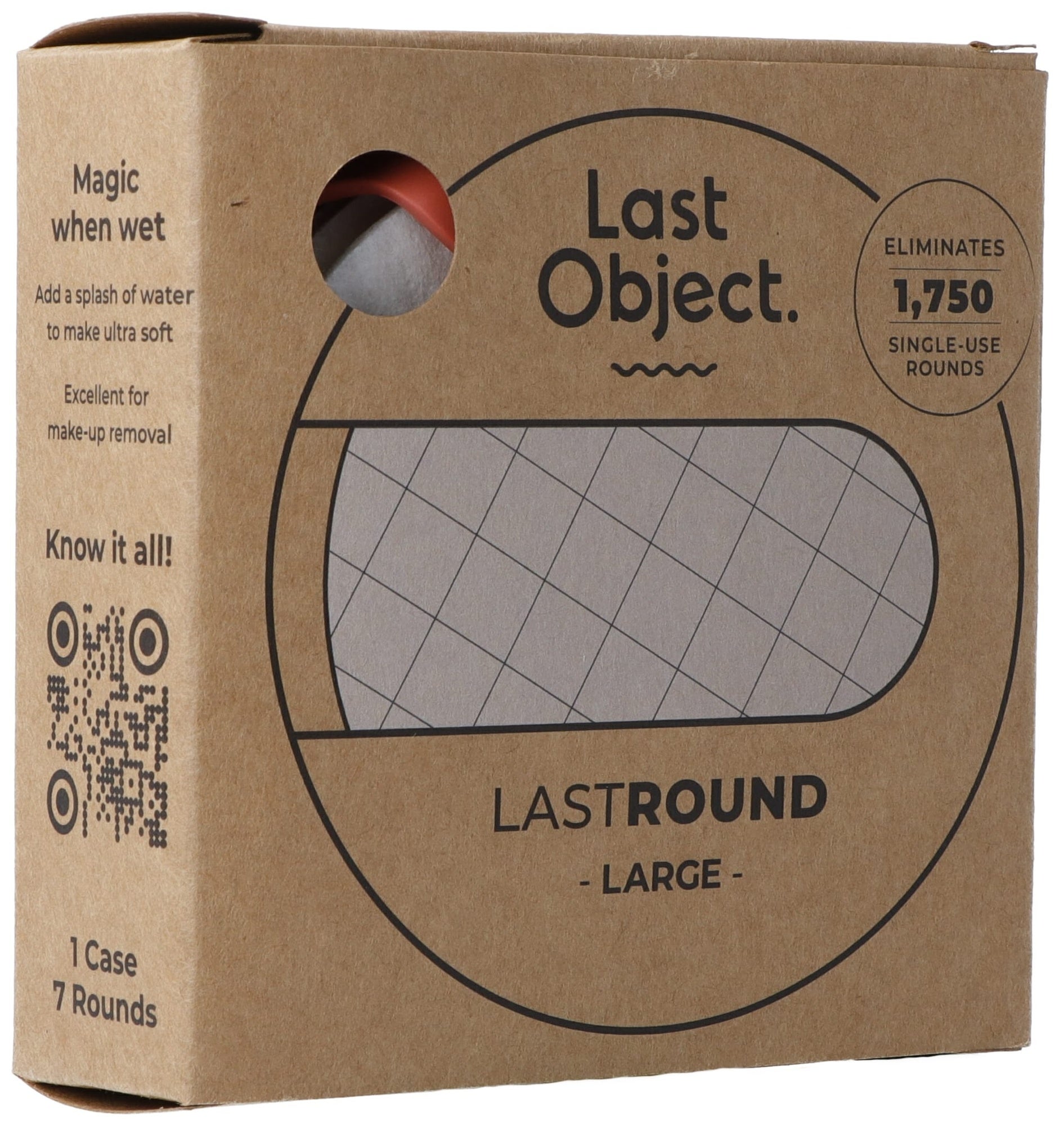 LastRound Coton réutilisable large Peach