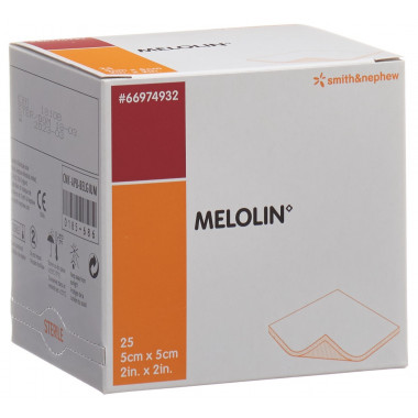 MELOLIN Compresses 5x5cm stériles 25 Btl