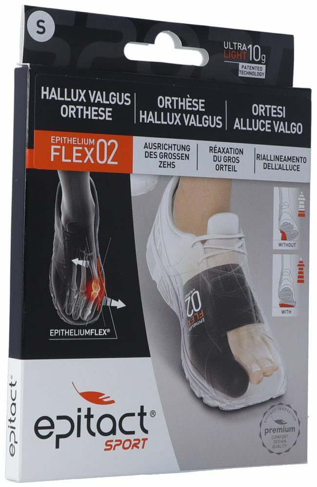 EPITACT® SPORT Orthèse pour hallux valgus S 20-21.5cm