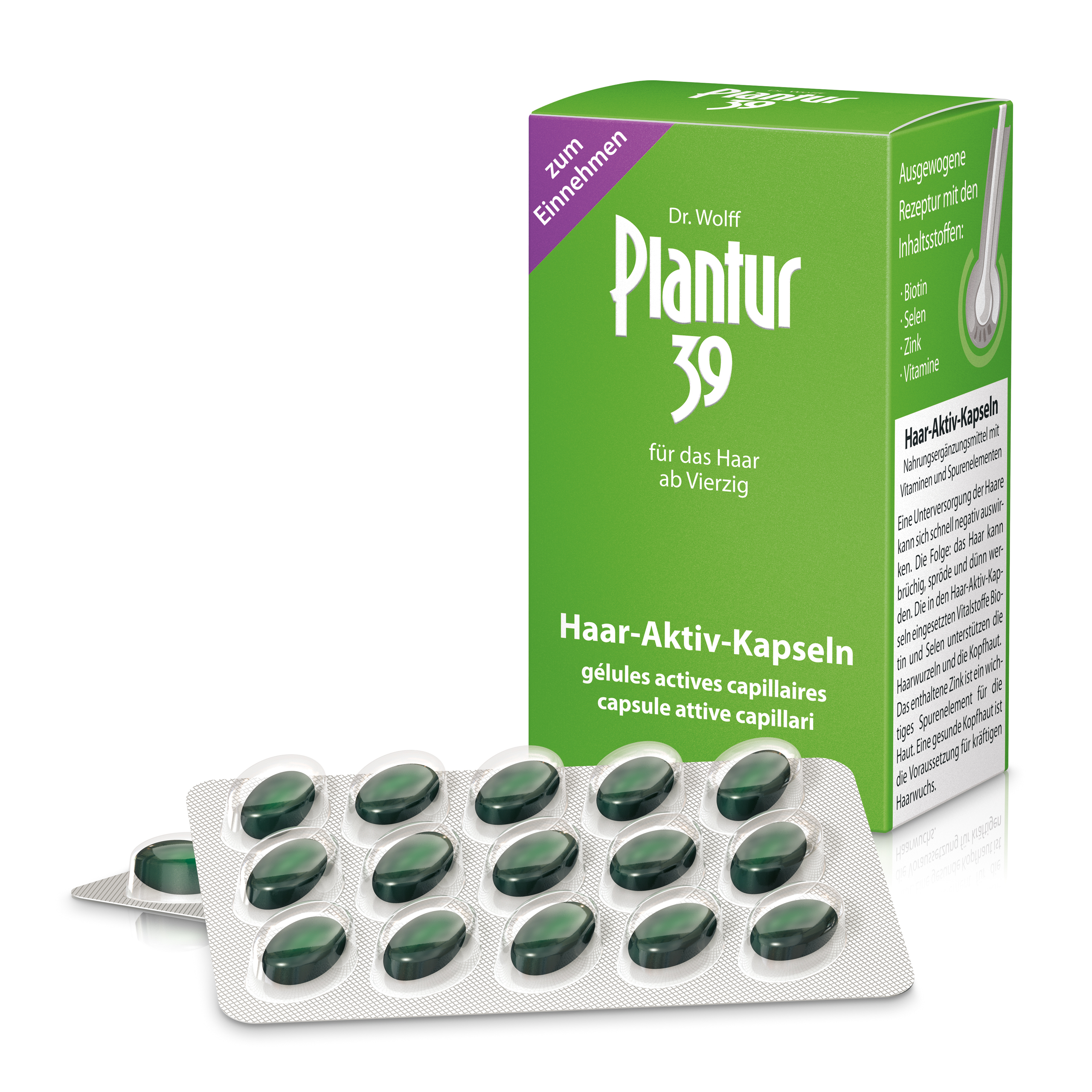 PLANTUR 39 Capsules actives pour cheveux 60 pièces
